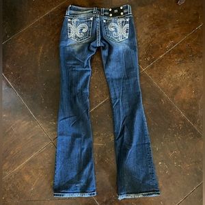 Girls Miss Me Boot Cut Jeans